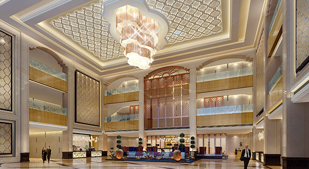 五星級(jí)酒店的前館設(shè)計(jì)